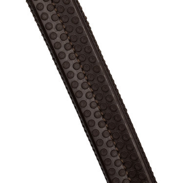 Bridon anatomique avec logo Equestro Marron foncé