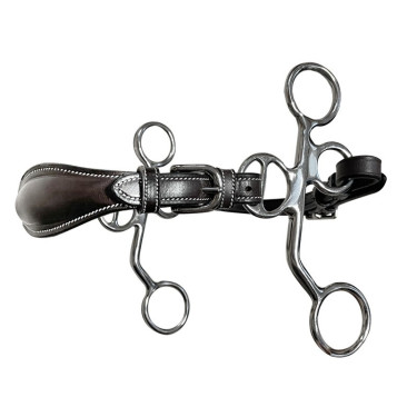 Hackamore Jump'In Poney cuir branches courtes Hackamore Jump'In Poney cuir branches courtes