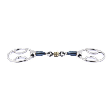 Mors Blue Steel Jump'In drie effecten dubbel gebroken met koperen ringen