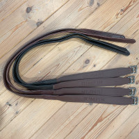 Lederen en biothane stijgbeugelriemen Jump'In Havana Bruin Lederen en biothane stijgbeugelriemen Jump'In Havana Bruin