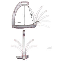 Beugels Air Safety System Jin Stirrup Junior Glanzend aluminium Beugels Air Safety System Jin Stirrup Junior Glanzend aluminium