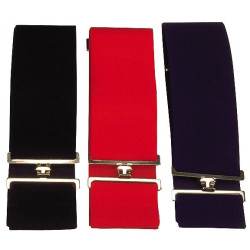 Elastische effen dekensingel Rood