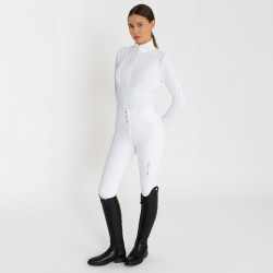 Pantalon d'équitation Euro-Star Athletic Luxe FullGrip Blanc Pantalon d'équitation Euro-Star Athletic Luxe FullGrip Blanc