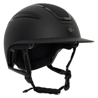 Imperial Riding Olania Deluxe grote klep helm Zwart glitter Imperial Riding Olania Deluxe grote klep helm Zwart glitter