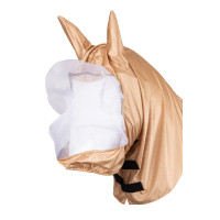 Horze combo masker en halsbeschermer tegen eczeem Lichtbruin Horze combo masker en halsbeschermer tegen eczeem Lichtbruin