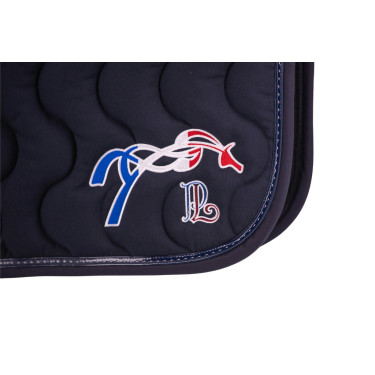 Tapis de selle Pénélope Classique Marine Bleu marine
