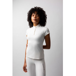 Chemise de concours B Vertigo Liv scintillante femme Blanc brillant