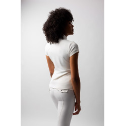 Chemise de concours B Vertigo Liv scintillante femme Blanc brillant