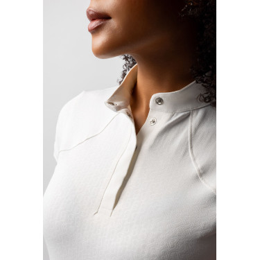 Wedstrijdshirt B Vertigo Liv sprankelend dames Glanzend wit