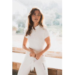 Chemise de concours B Vertigo Liv scintillante femme Blanc brillant