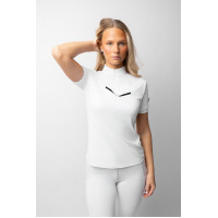 Chemise de concours scintillante Horze Taylor femme Blanc brillant Chemise de concours scintillante Horze Taylor femme Blanc brillant