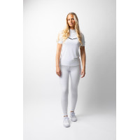 Chemise de concours scintillante Horze Taylor femme Blanc brillant Chemise de concours scintillante Horze Taylor femme Blanc brillant