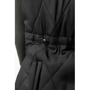 Lange mouwloze bodywarmer B Vertigo Agnetha dames Zwarte schoonheid