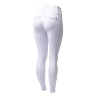 Legging Hybrid Horze Anya femme fullgrip Blanc brillant Legging Hybrid Horze Anya femme fullgrip Blanc brillant