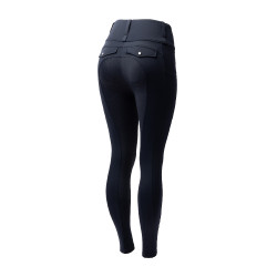 Hybride legging Horze Anya dames fullgrip Donker marineblauw