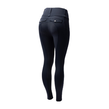 Hybride legging Horze Anya dames fullgrip Donker marineblauw