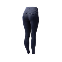 Hybride legging Horze Anya dames fullgrip Opening Marineblauw Hybride legging Horze Anya dames fullgrip Opening Marineblauw