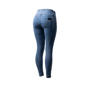 Pantalon Horze Carolyn denim fullgrip femme Pantalon Horze Carolyn denim fullgrip femme