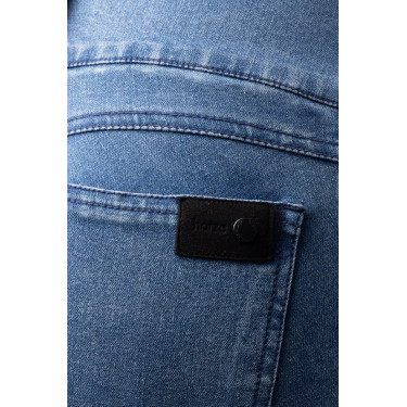 Horze Carolyn denim fullgrip damesrijbroek Horze Carolyn denim fullgrip damesrijbroek