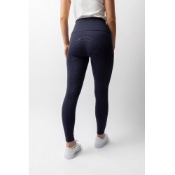 Legging taille haute fond intégral silicone Gillian Horze femme Ouverture Bleu marine Legging taille haute fond intégral silicone Gillian Horze femme Ouverture Bleu marine