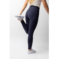 Legging taille haute fond intégral silicone Gillian Horze femme Ouverture Bleu marine Legging taille haute fond intégral silicone Gillian Horze femme Ouverture Bleu marine