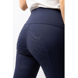 Legging taille haute fond intégral silicone Gillian Horze femme Ouverture Bleu marine Legging taille haute fond intégral silicone Gillian Horze femme Ouverture Bleu marine