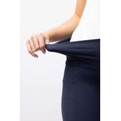 Legging taille haute fond intégral silicone Gillian Horze femme Ouverture Bleu marine Legging taille haute fond intégral silicone Gillian Horze femme Ouverture Bleu marine