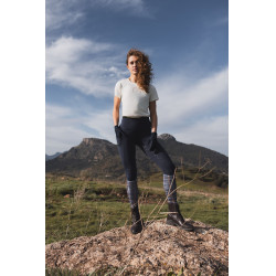 Hoogwaardige legging met volledige siliconen zitvlak Gillian Horze dames Opening Marineblauw Hoogwaardige legging met volledige siliconen zitvlak Gillian Horze dames Opening Marineblauw