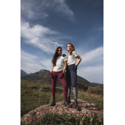 Legging taille haute fond intégral silicone Gillian Horze femme Ouverture Bleu marine Legging taille haute fond intégral silicone Gillian Horze femme Ouverture Bleu marine