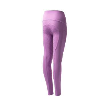 Legging à fond intégral Gillian pour enfant Horze Pensée pâle Violet Legging à fond intégral Gillian pour enfant Horze Pensée pâle Violet