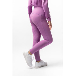 Legging à fond intégral Gillian pour enfant Horze Pensée pâle Violet Legging à fond intégral Gillian pour enfant Horze Pensée pâle Violet