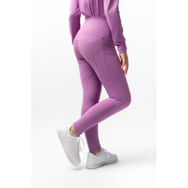 Legging à fond intégral Gillian pour enfant Horze Pensée pâle Violet Legging à fond intégral Gillian pour enfant Horze Pensée pâle Violet