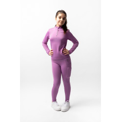 Trainingsshirt Horze Mea kind Bleek Paars Violet