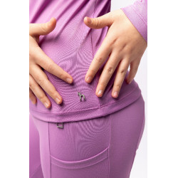 Trainingsshirt Horze Mea kind Bleek Paars Violet