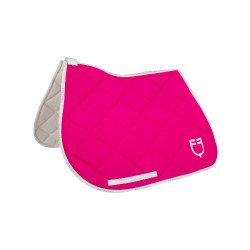 Zadeldekje springen in ademende technische stof limited edition GP Equestro Fuchsia / wit Roze Zadeldekje springen in ademende technische stof limited edition GP Equestro Fuchsia / wit Roze