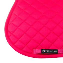 Zadeldek springen in katoen collectie basic Equestro Fuchsia Roze