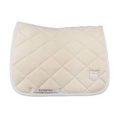 Technische stof dressuurdek met geborduurd logo White Line Equestro Beige