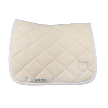 Technische stof dressuurdek met geborduurd logo White Line Equestro Technische stof dressuurdek met geborduurd logo White Line Equestro