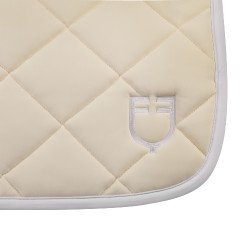 Technische stof dressuurdek met geborduurd logo White Line Equestro Beige