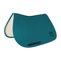 Tapis de selle de saut en matelassage cubique Equestro Pétrol Tapis de selle de saut en matelassage cubique Equestro Pétrol