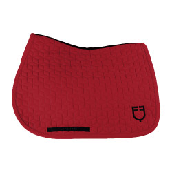 Tapis de selle de saut en matelassage cubique Equestro Scooter Beige