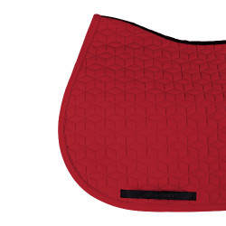 Tapis de selle de saut en matelassage cubique Equestro Scooter Beige