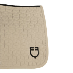 Tapis de selle de saut en matelassage cubique Equestro Oxford tan Rose Tapis de selle de saut en matelassage cubique Equestro Oxford tan Rose