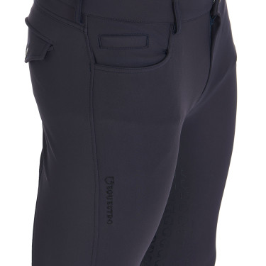 Strakke broek met volledige grip heren Aria Equestro Marineblazer Marineblauw Strakke broek met volledige grip heren Aria Equestro Marineblazer Marineblauw