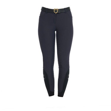 Pantalon ajusté femme avec grip complet Aria Equestro Marine blazer Bleu marine