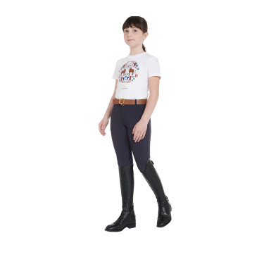 Pantalon enfant en tissu technique Equestro Marine blazer Pantalon enfant en tissu technique Equestro Marine blazer