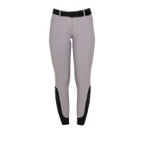 Pantalon femme avec grip intégral Aria en tissu technique Equestro Oxford tan Rose Pantalon femme avec grip intégral Aria en tissu technique Equestro Oxford tan Rose