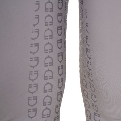 Pantalon femme avec grip intégral Aria en tissu technique Equestro Gris givre