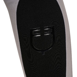 Pantalon femme avec grip intégral Aria en tissu technique Equestro Gris givre