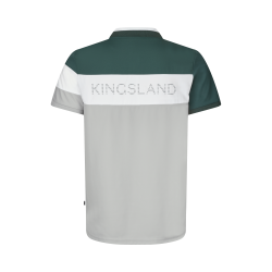 Kingsland KLNasim piqué herenpolo in mesh Havenmist Grijs